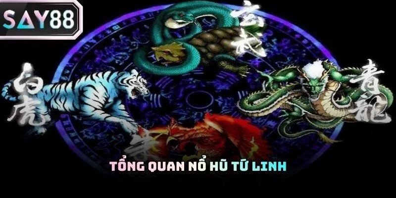 Hình ảnh bốn linh vật quyền năng hiển thị rực rỡ trên màn hình